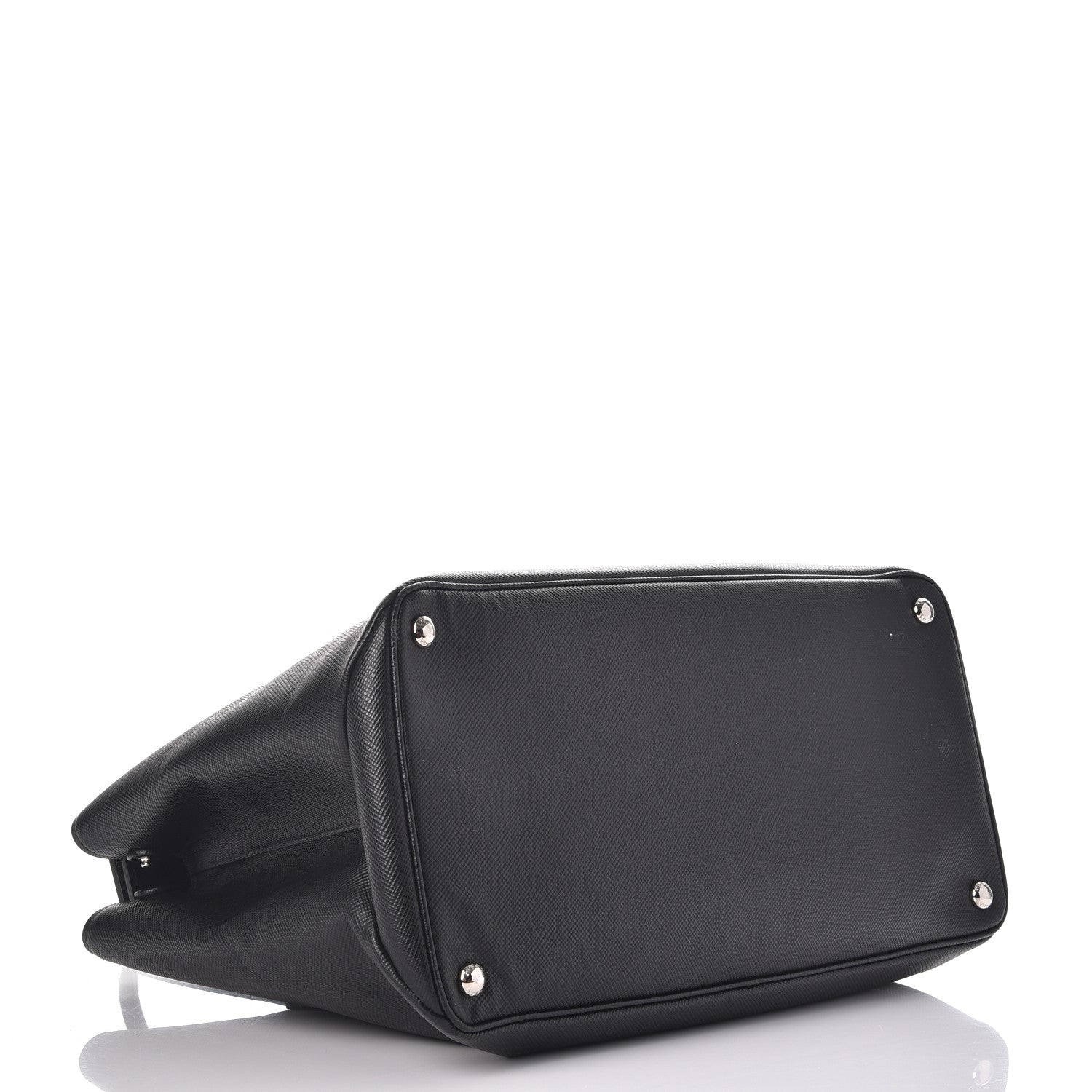 Prada Saffiano Cuir Twin Tote Nero Black 4 of 15