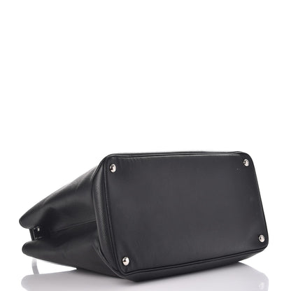 Prada Saffiano Cuir Twin Tote Nero Black 4 of 15