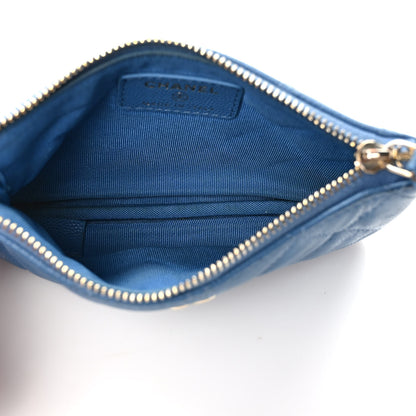 Chanel Caviar Quilted Small Pouch Blue 5 of 7