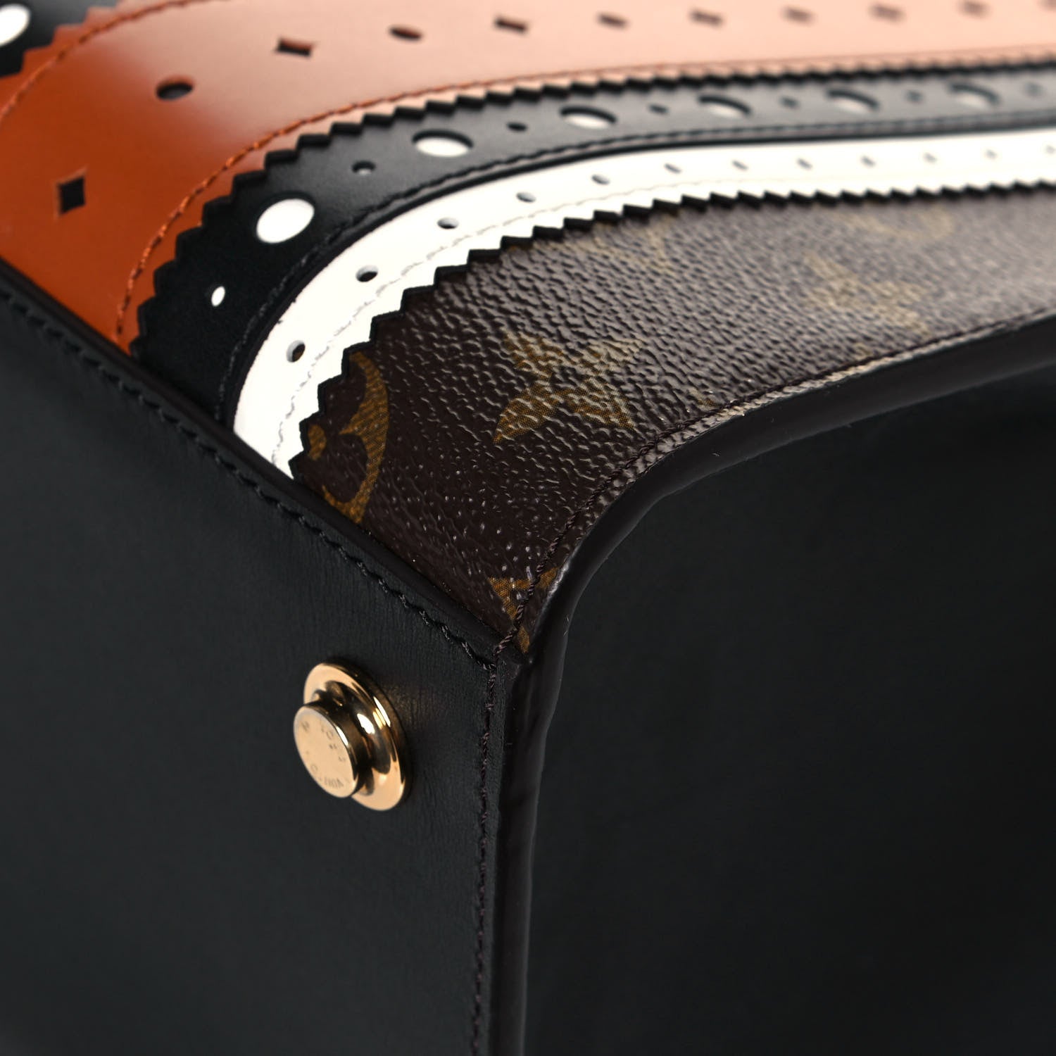 Louis Vuitton Monogram Calfskin City Steamer MM Brogue 11 of 14