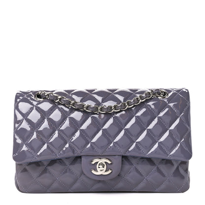 Chanel Patent Calfskin Quilted Medium Double Flap Light Purple 1 of 11