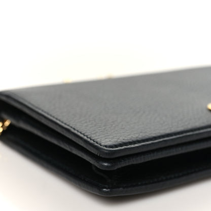 Gucci Calfskin Mini GG Marmont Chain Wallet Black 8 of 10