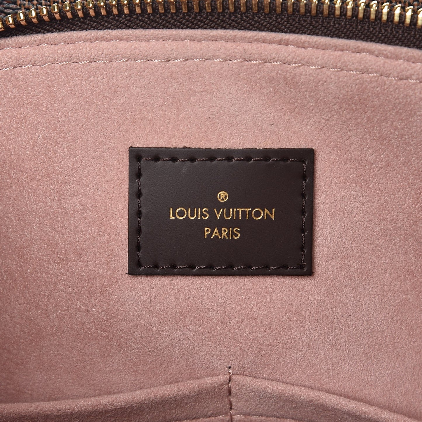 Cuir Taurillon Damier Ebene Normandy Magnolia