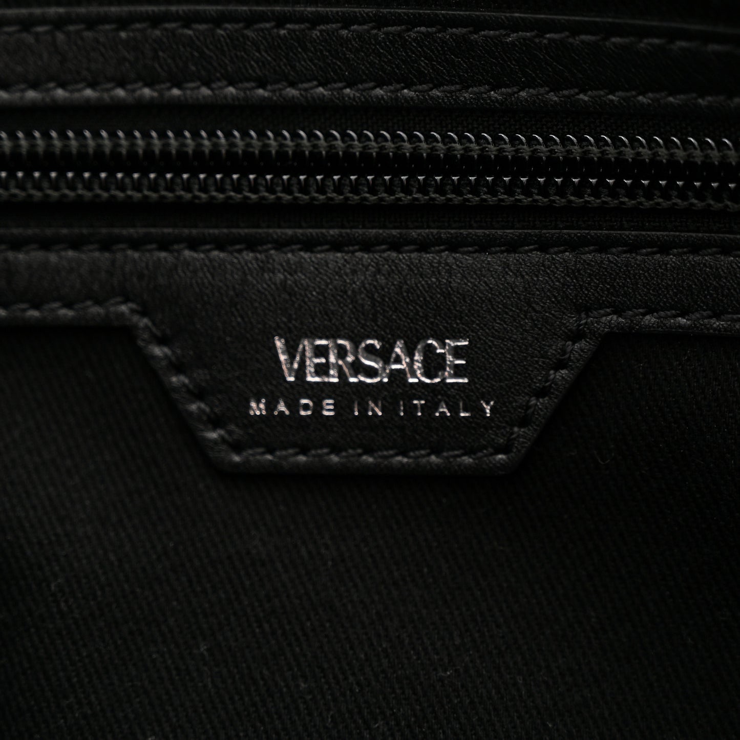 Calfskin Small Repeat Zip Hobo Black