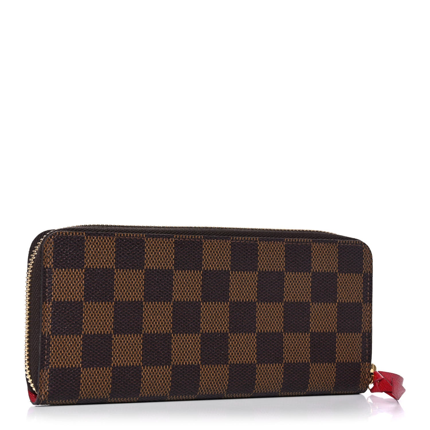 Louis Vuitton Damier Ebene Clemence Wallet Cherry 3 of 10
