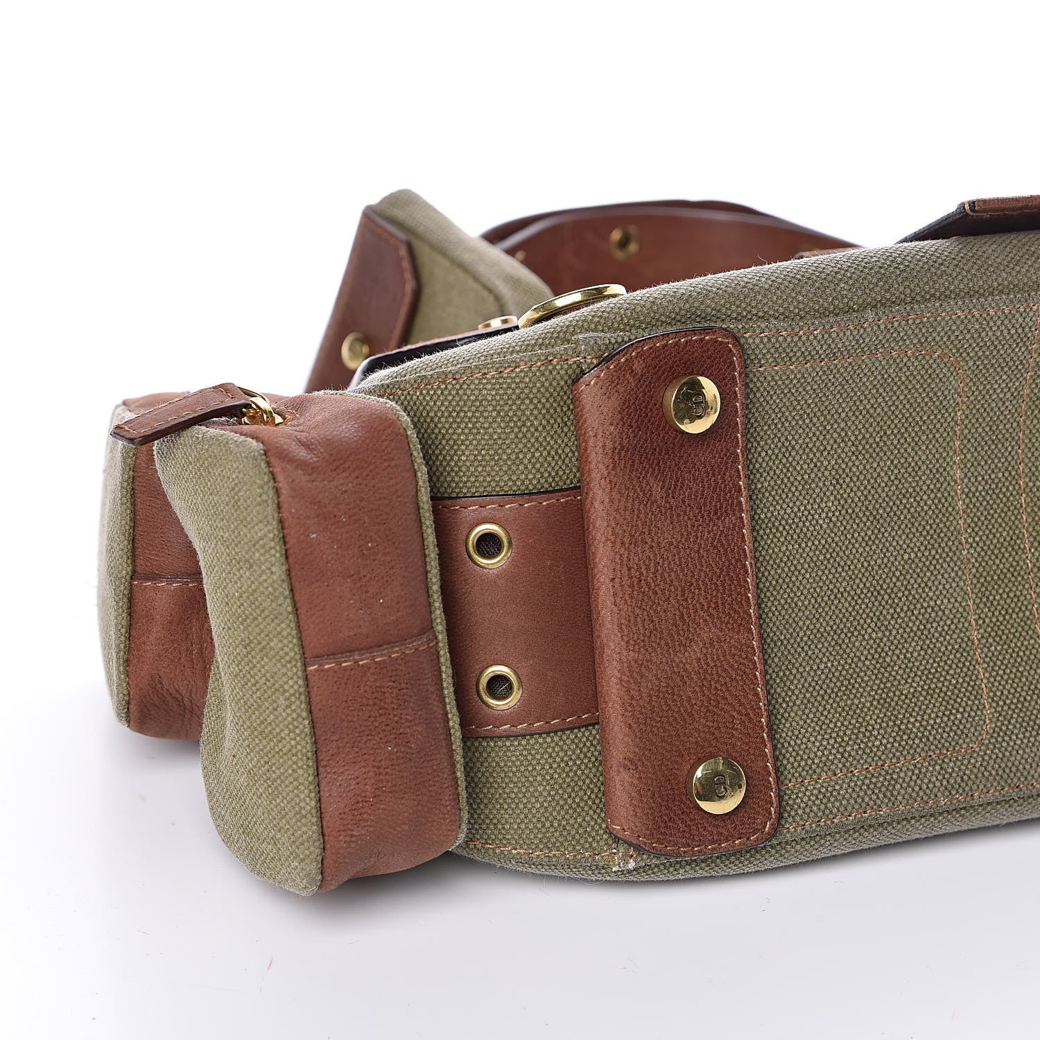 Christian Dior Canvas Calfskin Street Chic Columbus Ave Green 10 of 13