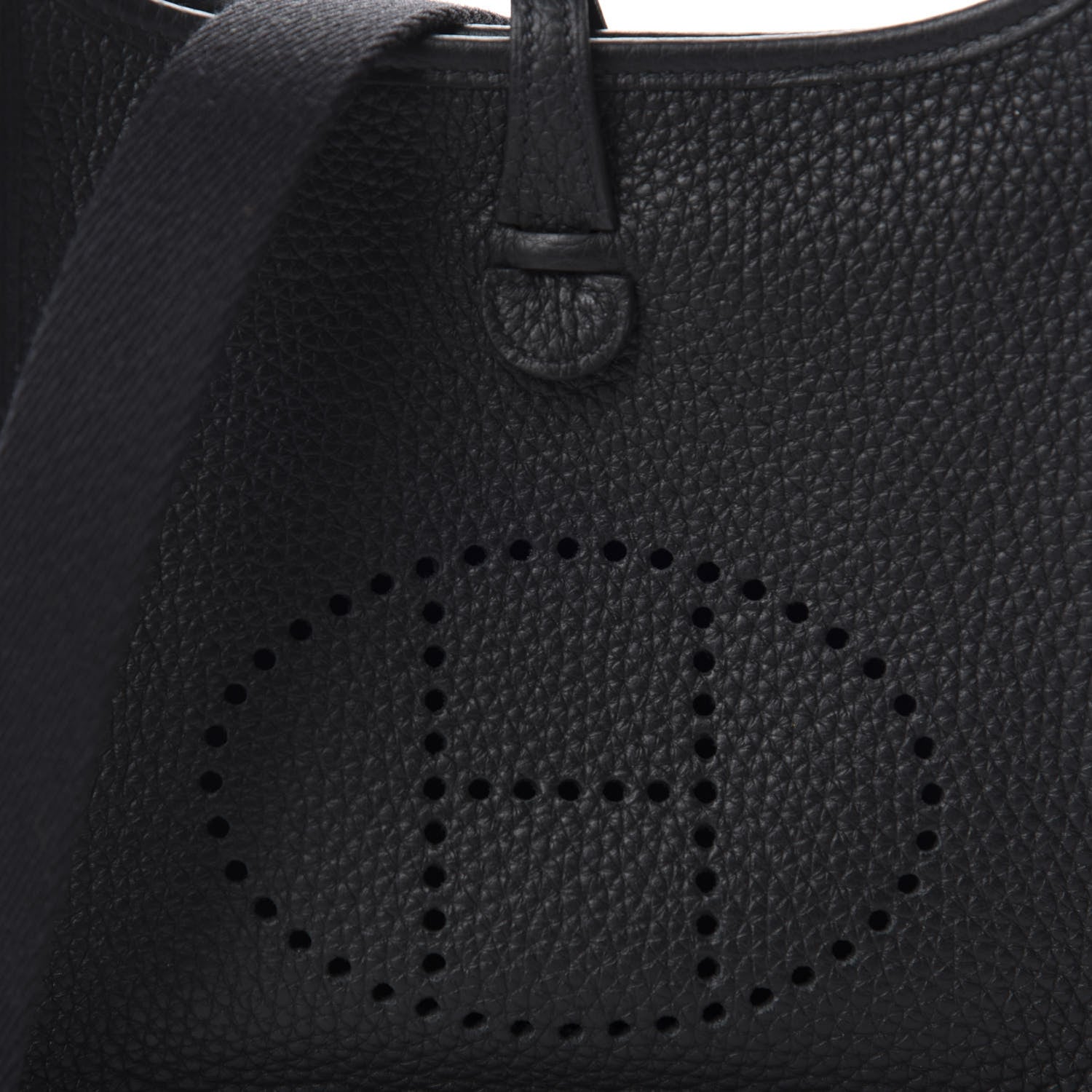 Hermes Taurillon Clemence Evelyne TPM Black 10 of 11