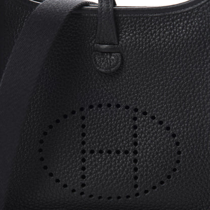 Hermes Taurillon Clemence Evelyne TPM Black 10 of 11