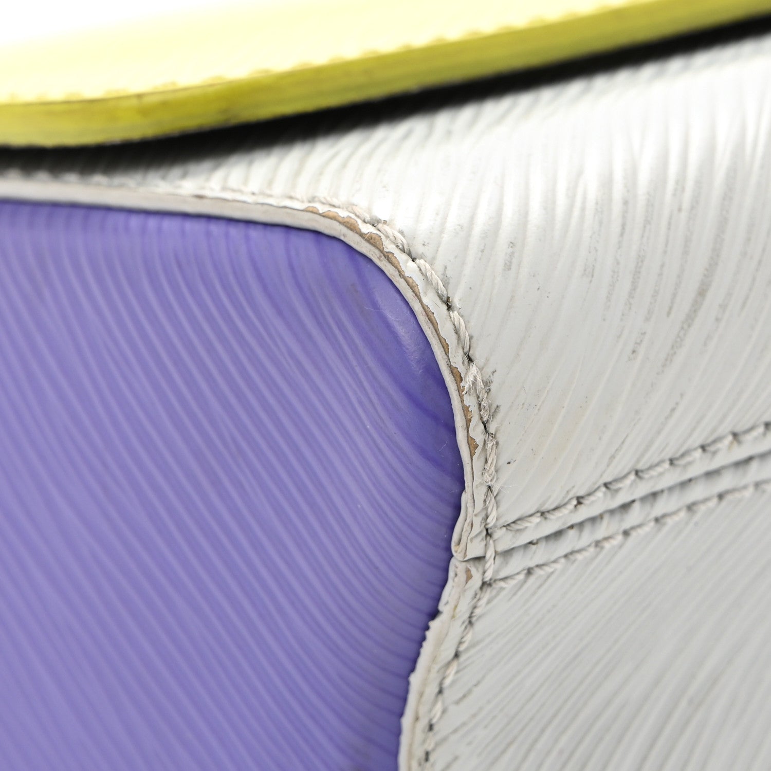 Louis Vuitton Epi Twist Shoulder Bag MM Purple Yellow Grey 11 of 12