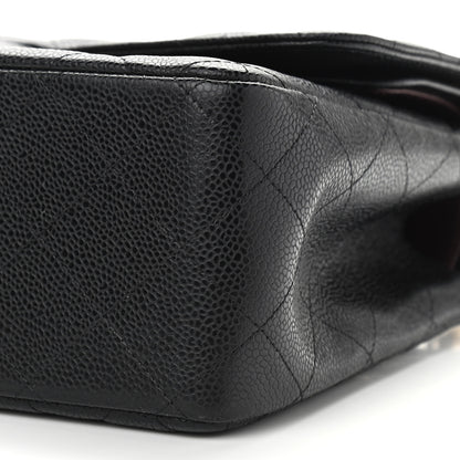 Chanel Caviar Quilted Jumbo Double Flap Black 10 of 14