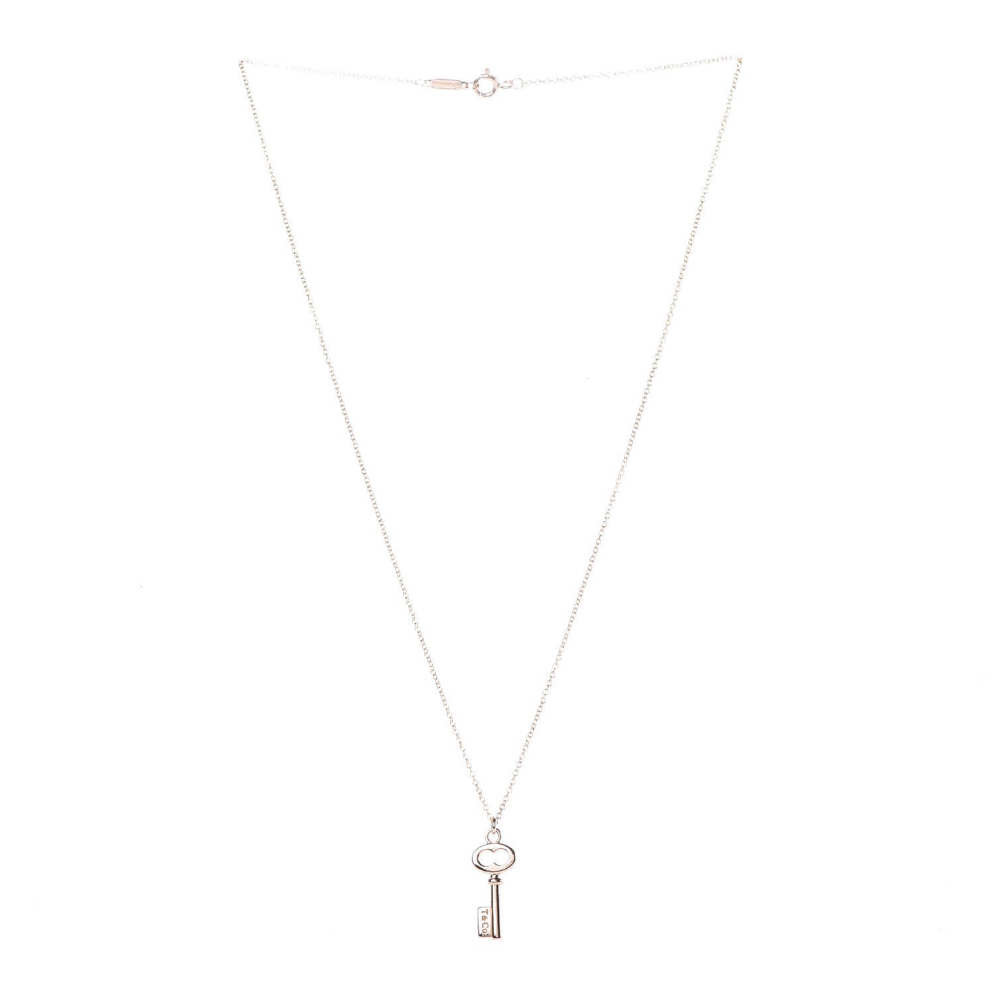 18K Rose Gold Mini Key Pendant Necklace