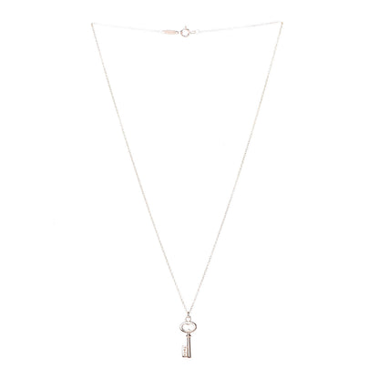Tiffany 18K Rose Gold Mini Key Pendant Necklace 3 of 6