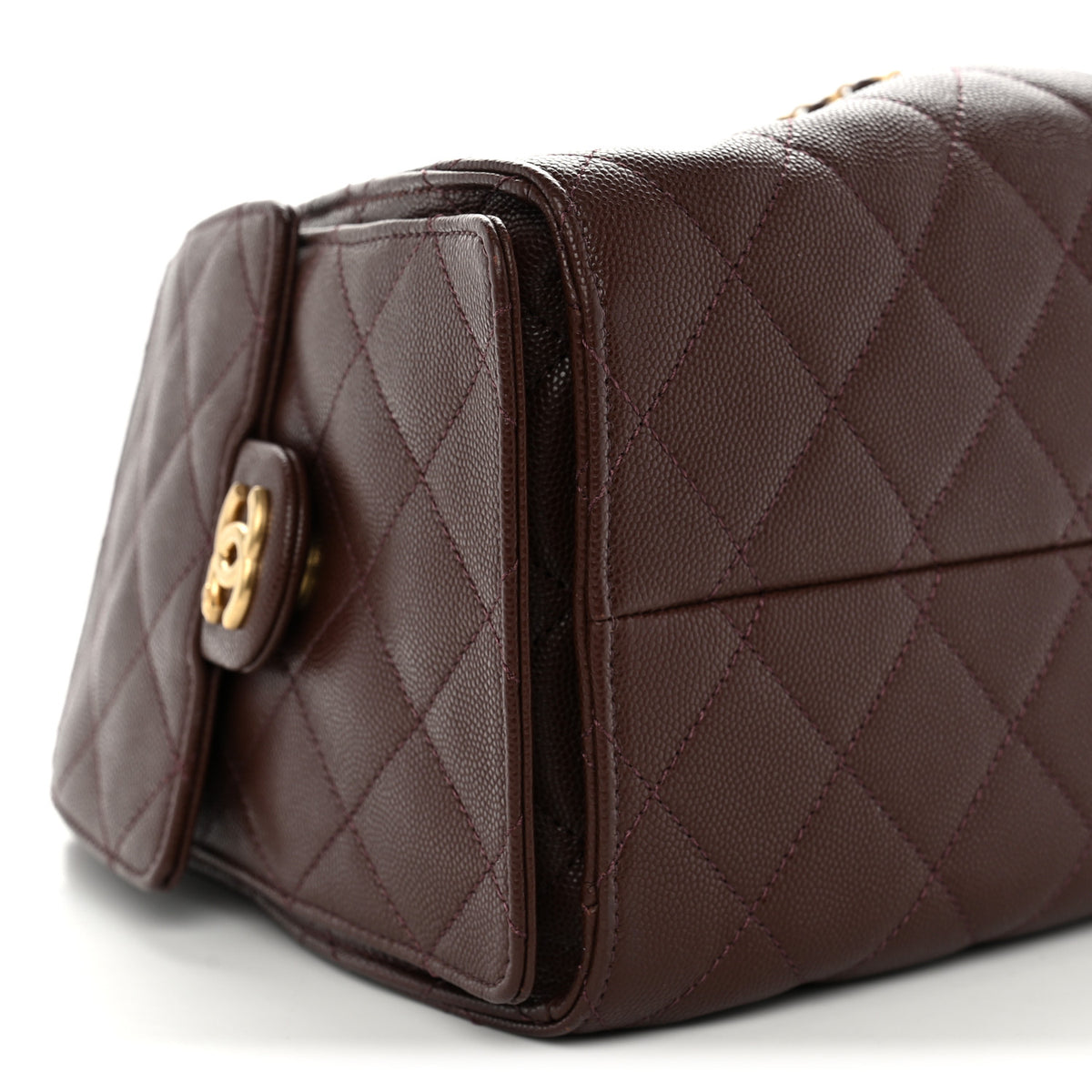 Chanel Caviar Quilted Small Chanel 25 Handbag Dark Brown 9 of 10