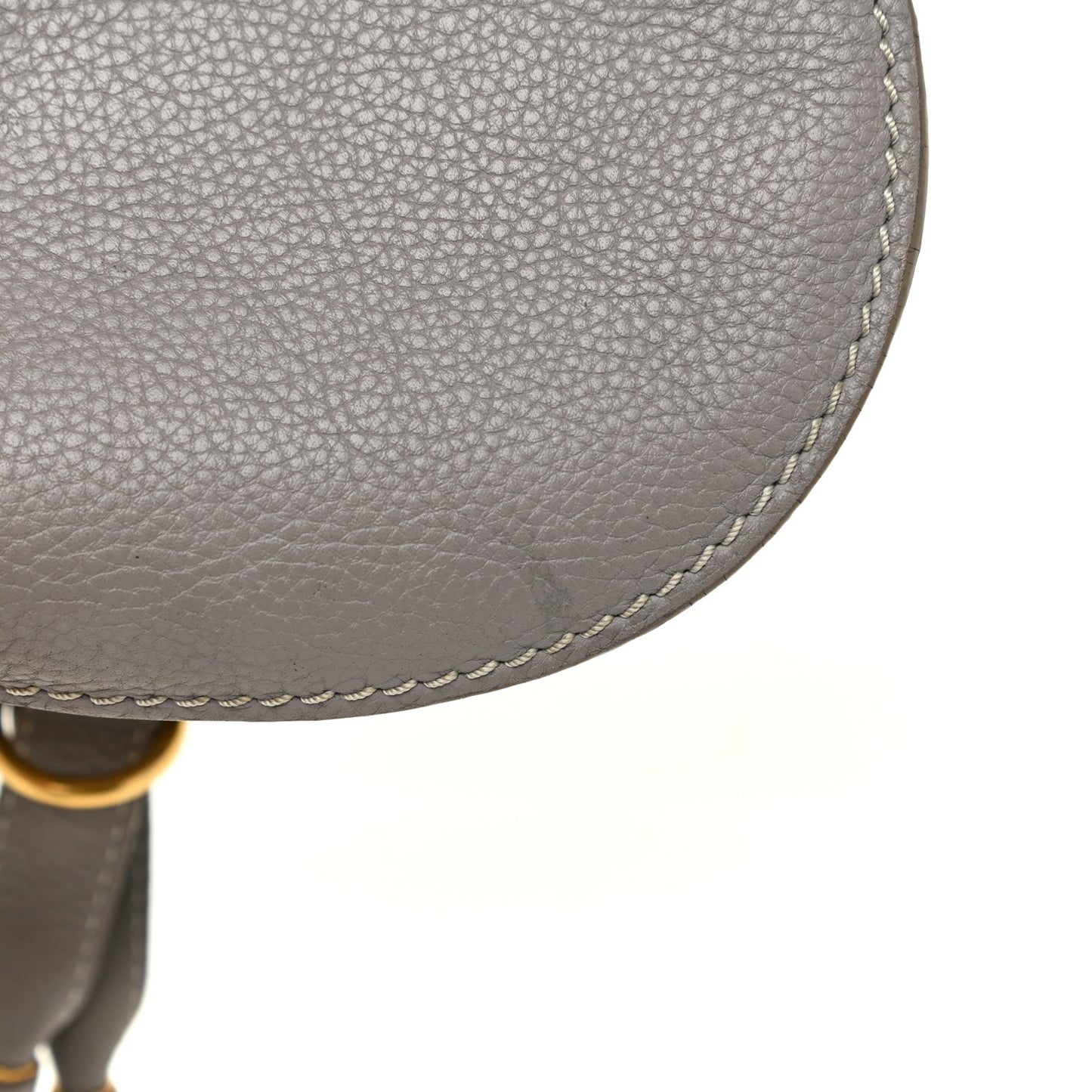 Calfskin Mini Marcie Round Crossbody Bag Cashmere Grey