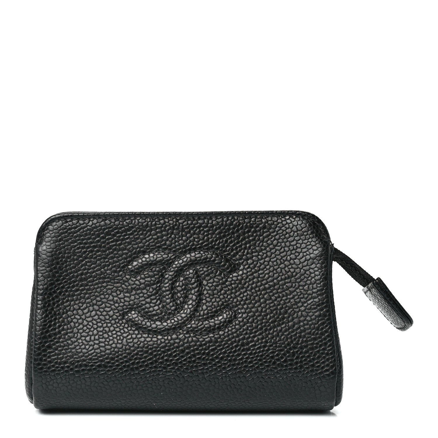 Chanel Caviar Timeless CC Cosmetic Pouch Bag Black 1 of 11