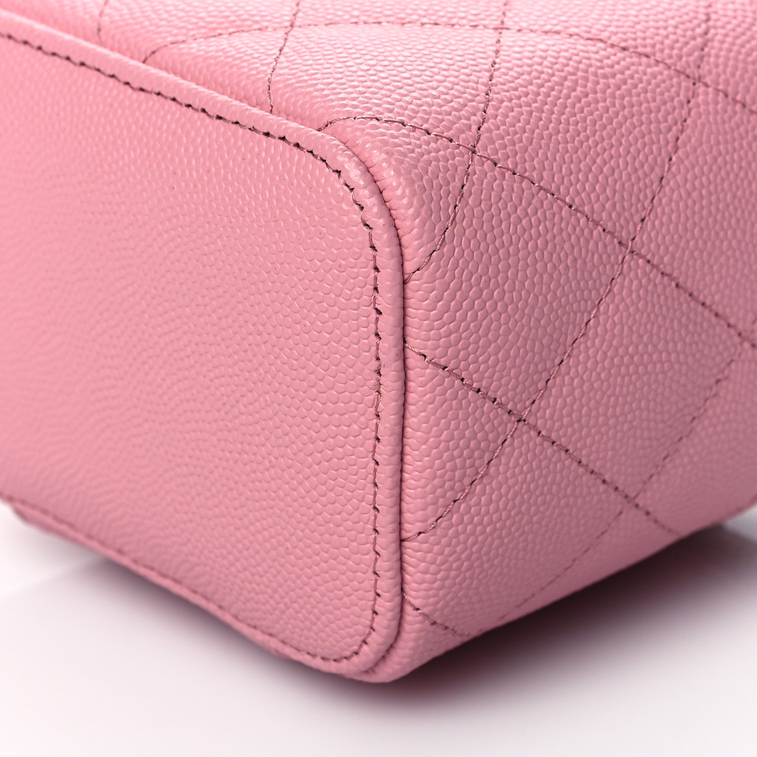 Chanel Caviar Quilted Mini Vanity Case With Chain Light Pink 8 of 10