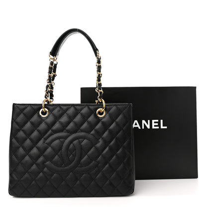 Chanel Caviar Quilted Grand Shopping Tote GST Black 10 of 10