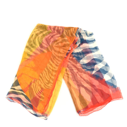 Hermes Silk Mousseline Zebra Pegasus Shawl 140 2 of 3