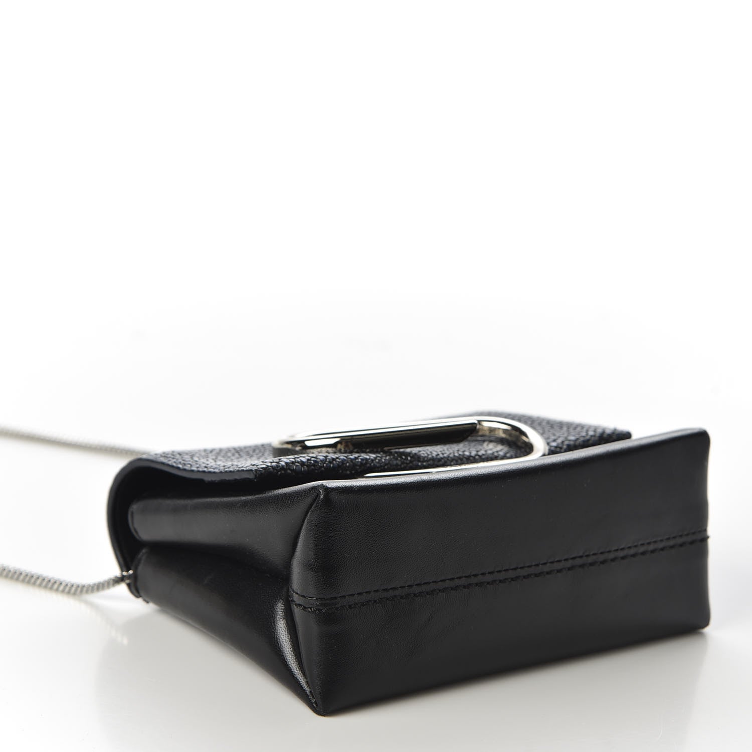 3.1 Phillip Lim 3.1 Calfskin Stingray Embossed Micro Alix Crossbody Bag Black 3 of 8