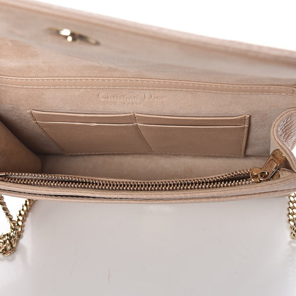 Christian Dior Grained Calfskin Diorama Wallet on Chain Pouch Nude 5 of 8