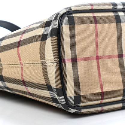Burberry House Check Small Tote Black 7 of 8