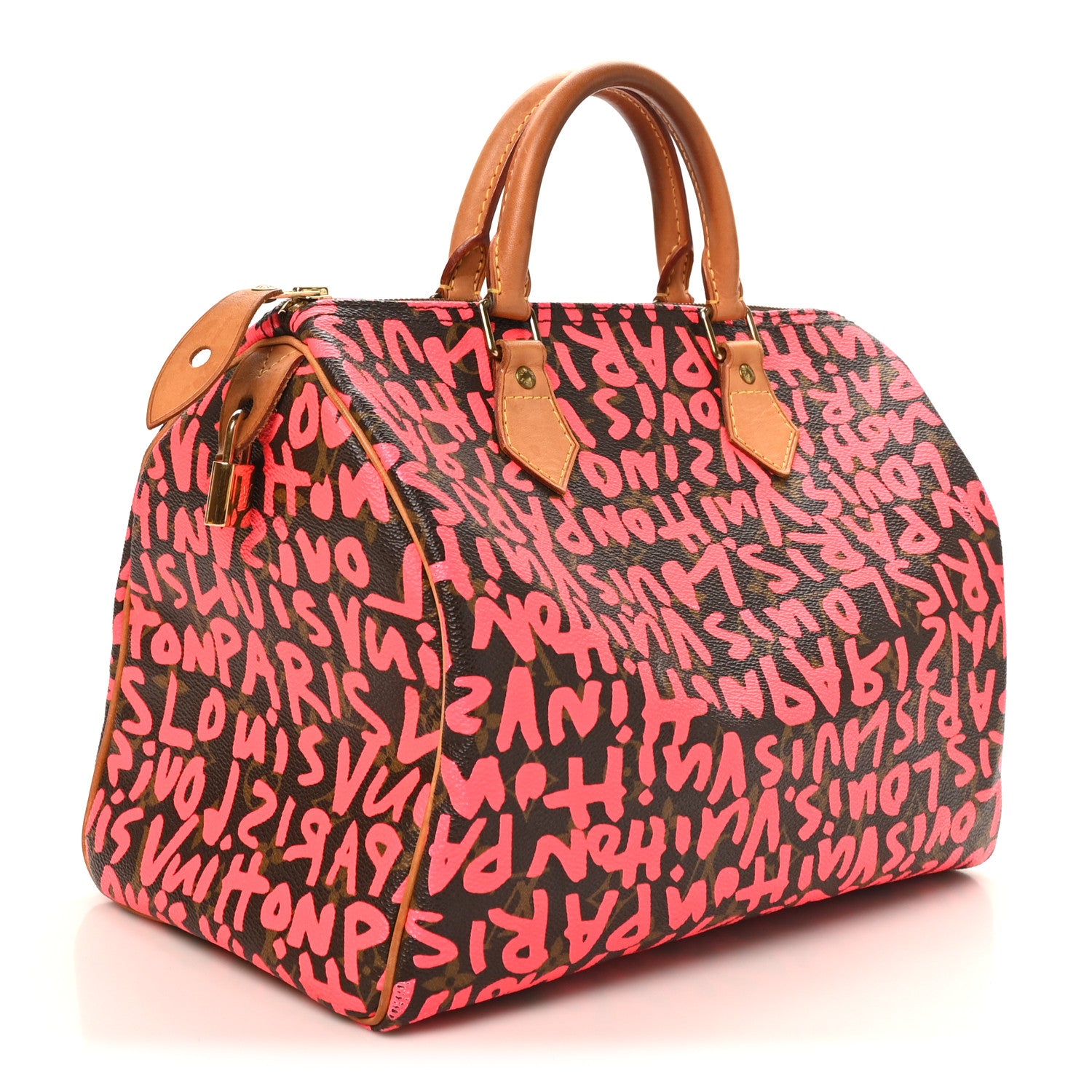 Louis Vuitton Monogram Graffiti Speedy 30 Fuchsia 3 of 11