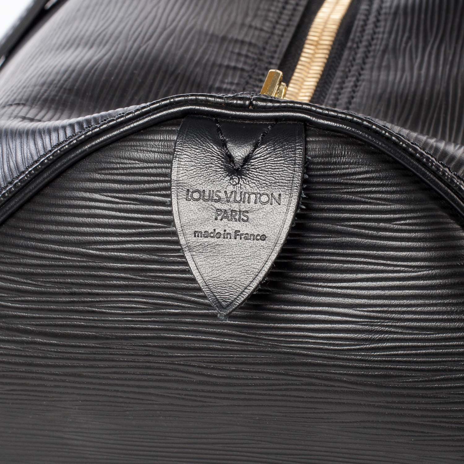 Louis Vuitton Epi Keepall 55 Black 9 of 12