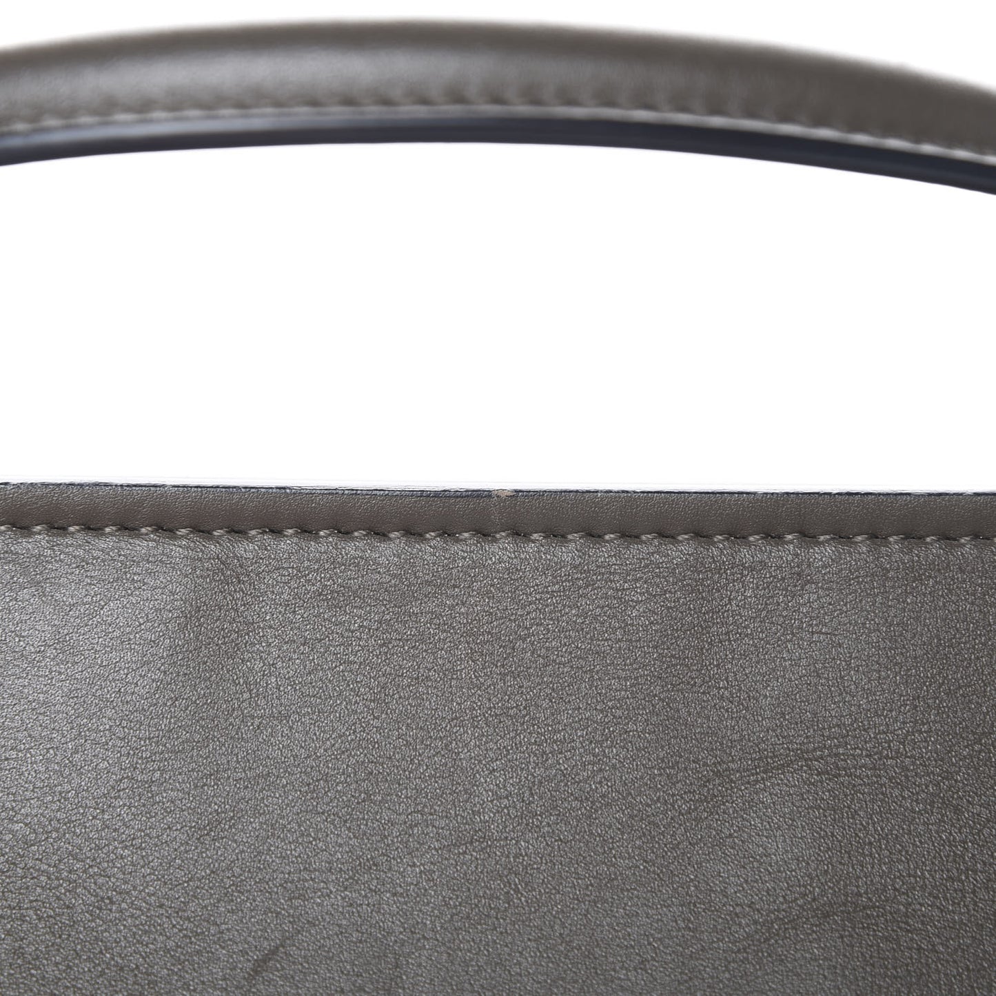 Smooth Calfskin Crocodile Embossed Nubuck Mini Tie Tote Grey