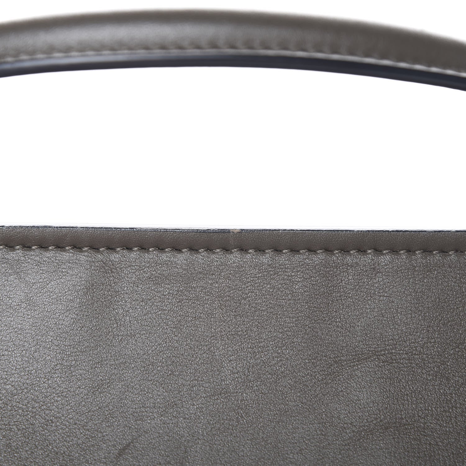 Celine Smooth Calfskin Crocodile Embossed Nubuck Mini Tie Tote Grey 16 of 16