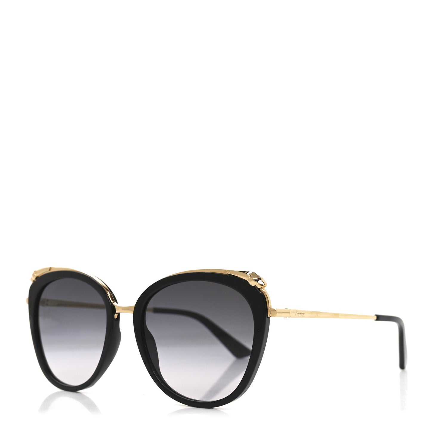 Panthere De Cartier Sunglasses CT0150S Black Gold