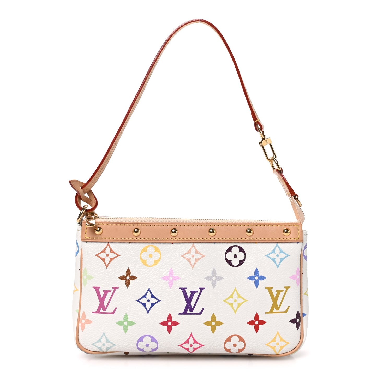 LV X TM Monogram Multicolor Pochette Accessories White