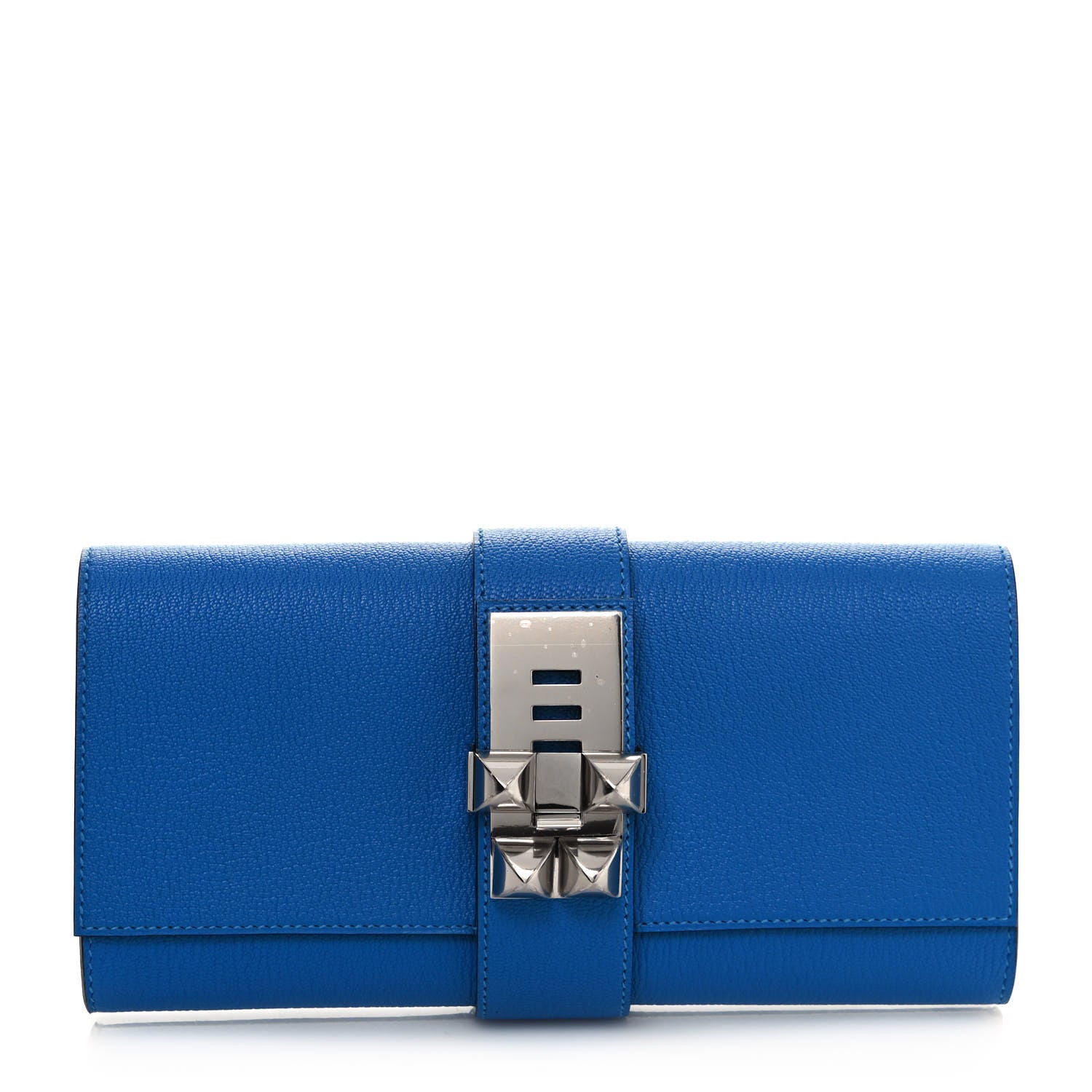 Hermes Chevre Mysore Medor 23 Clutch Bleu Hydra 1 of 10