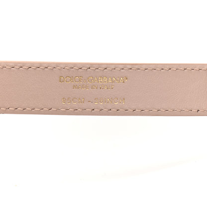 Dolce & Gabbana Agnello Vitello Devotion Belt Bag 95 38 Rosa Laminato 7 of 15
