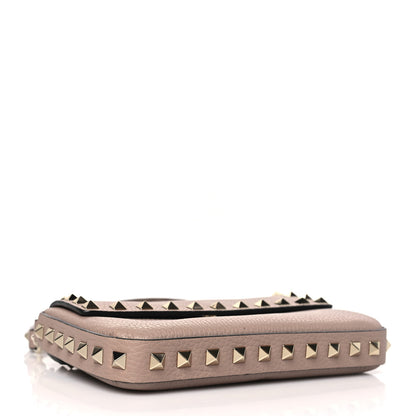 Valentino Garavani Grainy Calfskin Rockstud Crossbody Pouch Poudre 4 of 10