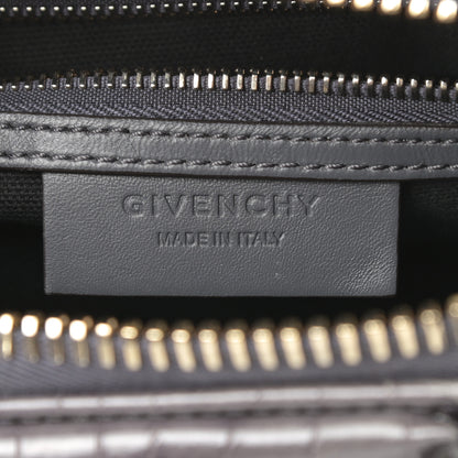 Givenchy Calfskin Crocodile Embossed Mini Antigona Storm Grey 6 of 11
