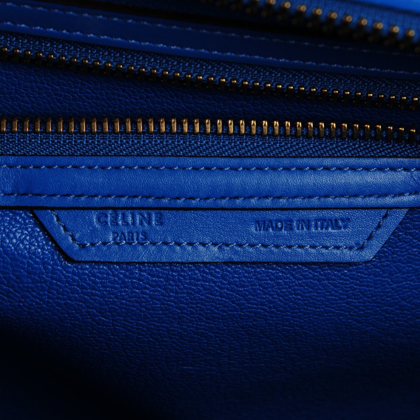 Palmelato Calfskin Mini Luggage Electric Blue
