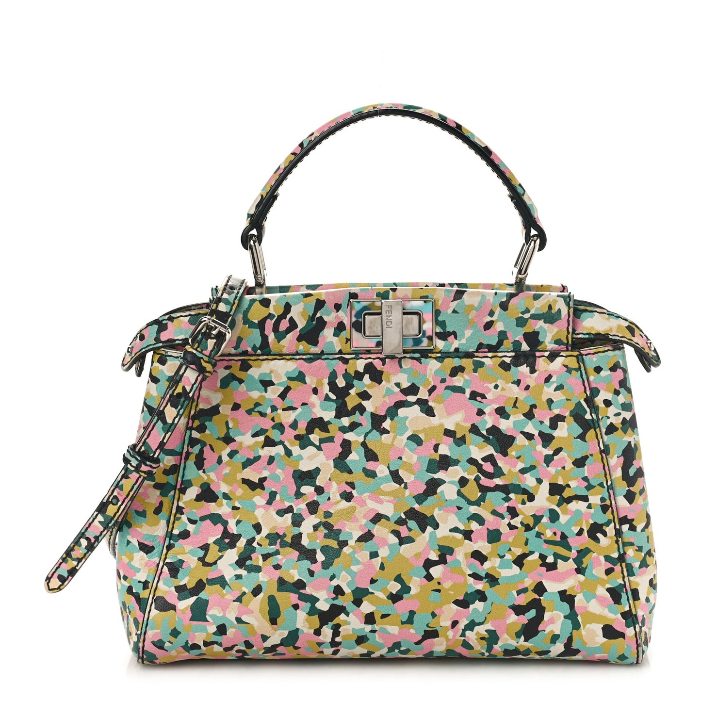 Nappa Printed Mini Peekaboo Iconic Satchel Multicolor