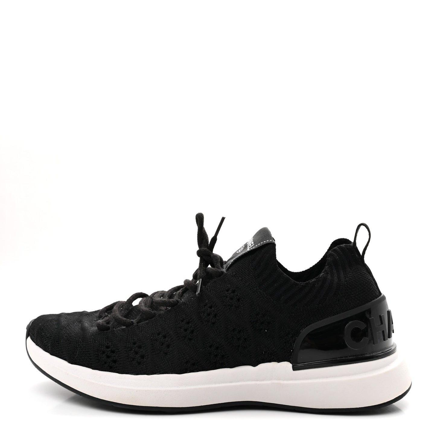 Fabric Logo Sneakers 37.5 Black