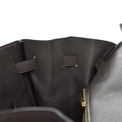 Hermes Taurillon Clemence Birkin 35 Etain 12 of 41