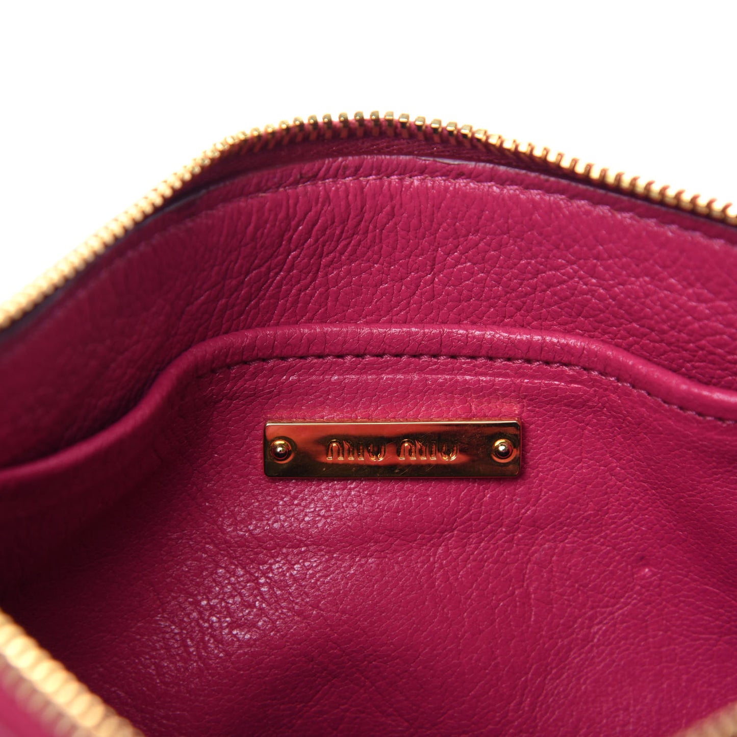 Goatskin Madras Double Zip Crossbody Bag Peonia