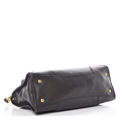 Prada Vitello Daino Shopping Satchel Teak 5 of 13