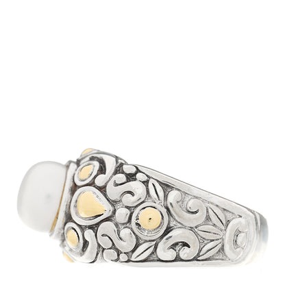 John Hardy Sterling Silver 18K Yellow Gold Pearl Jaisalmer Ring 57 8 2 of 4