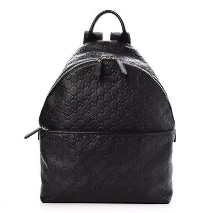 Gucci Guccissima Medium Classic Backpack Black 1 of 7