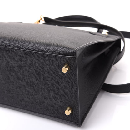 Hermes Epsom Kelly Sellier 28 Black 8 of 14