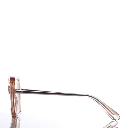 Chanel 18K Pink Gold Mirror Square Sunglasses 6051 Pink 3 of 8