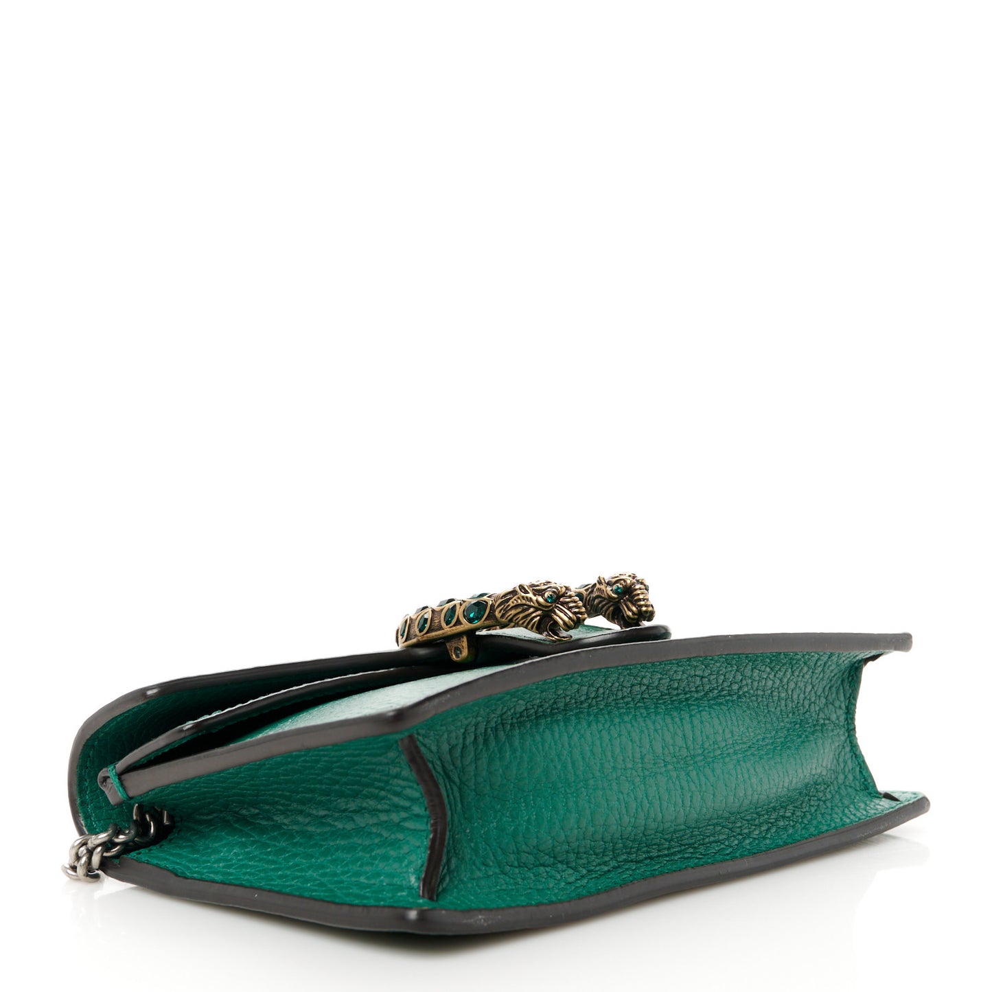 Dollar Calfskin Crystal Super Mini Dionysus Shoulder Bag Emerald