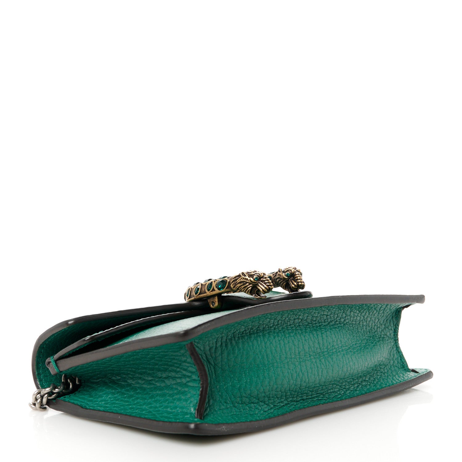 Gucci Dollar Calfskin Crystal Super Mini Dionysus Shoulder Bag Emerald 4 of 9