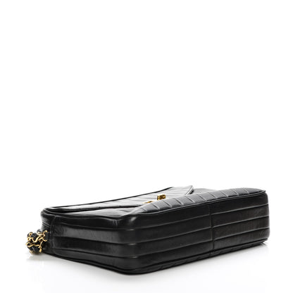 Chanel Lambskin Vertical Quilted Flap Camera Case Black 4 of 14