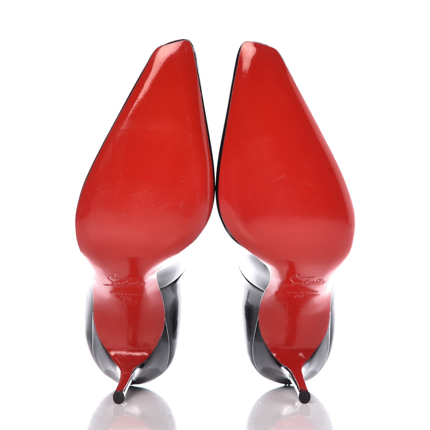 Christian Louboutin Patent Bat 100 Pumps 36 Black 5 of 8