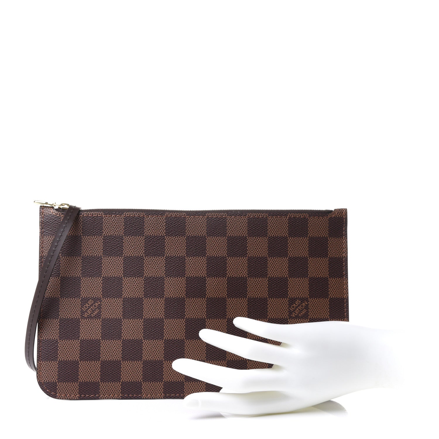 Louis Vuitton Damier Ebene Neverfull MM GM Pochette 2 of 7